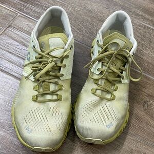 On cloud X running shoe